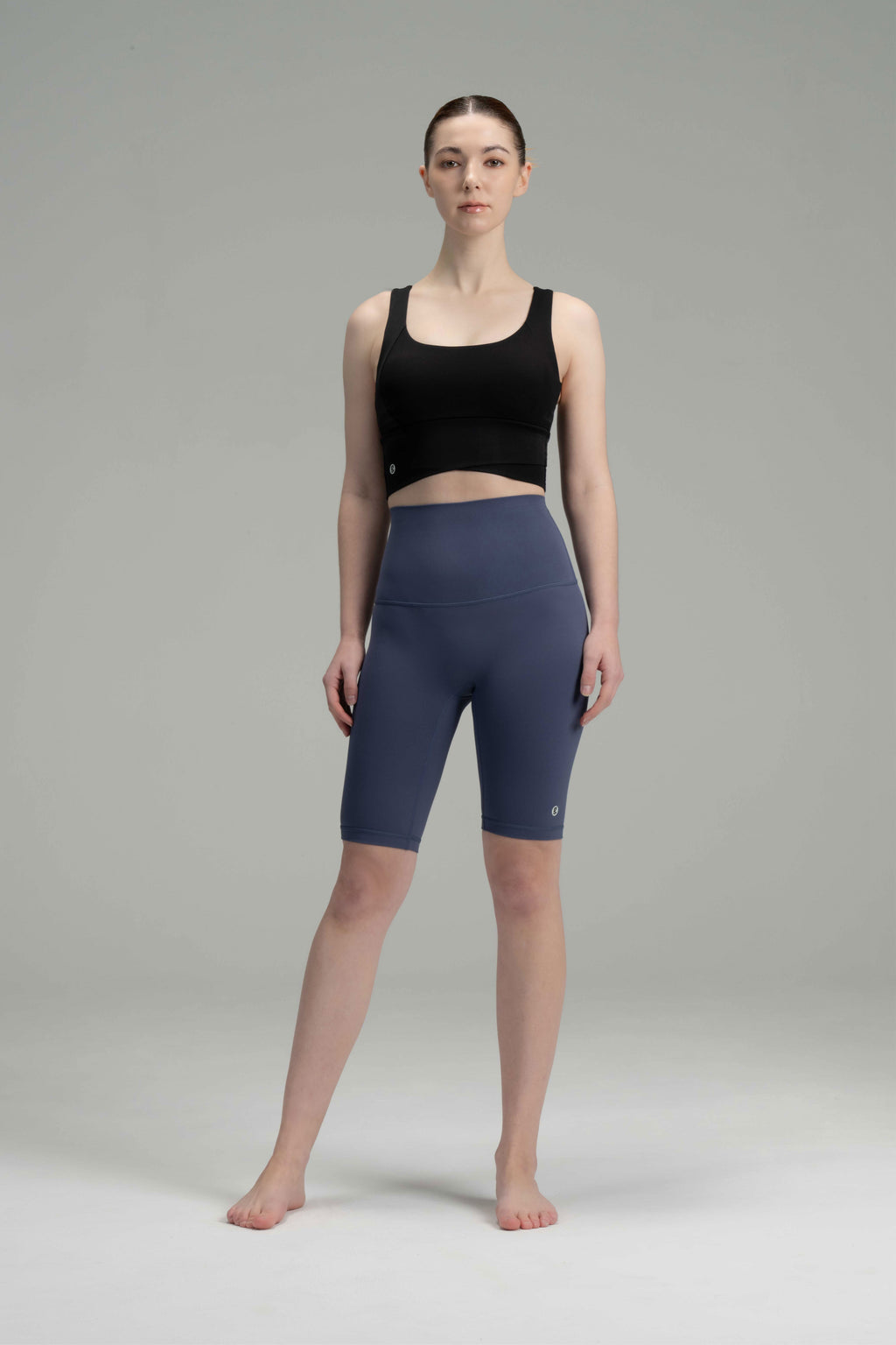SculptFit Thigh-Length Biker Shorts