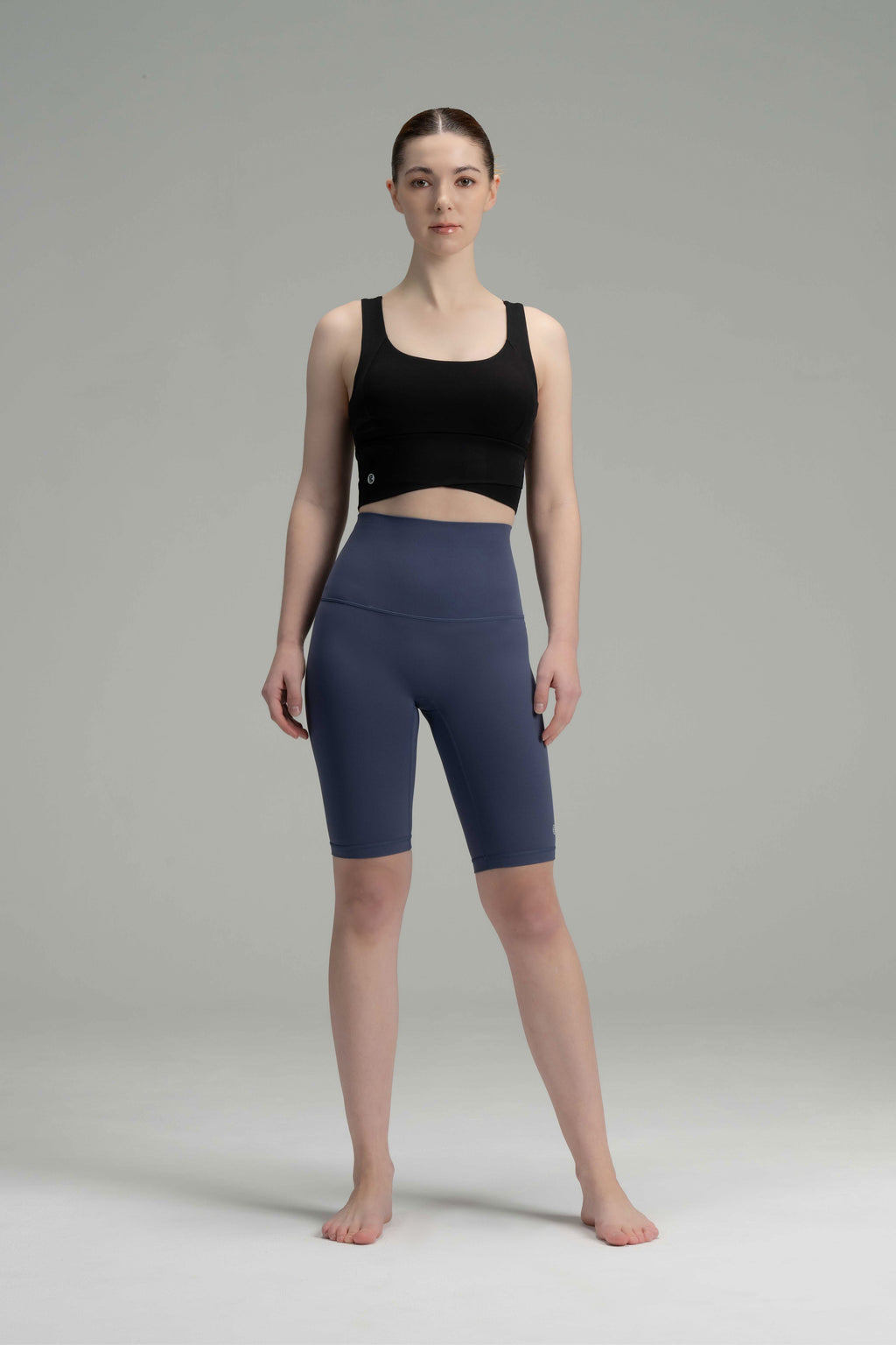 SculptFit Thigh-Length Biker Shorts