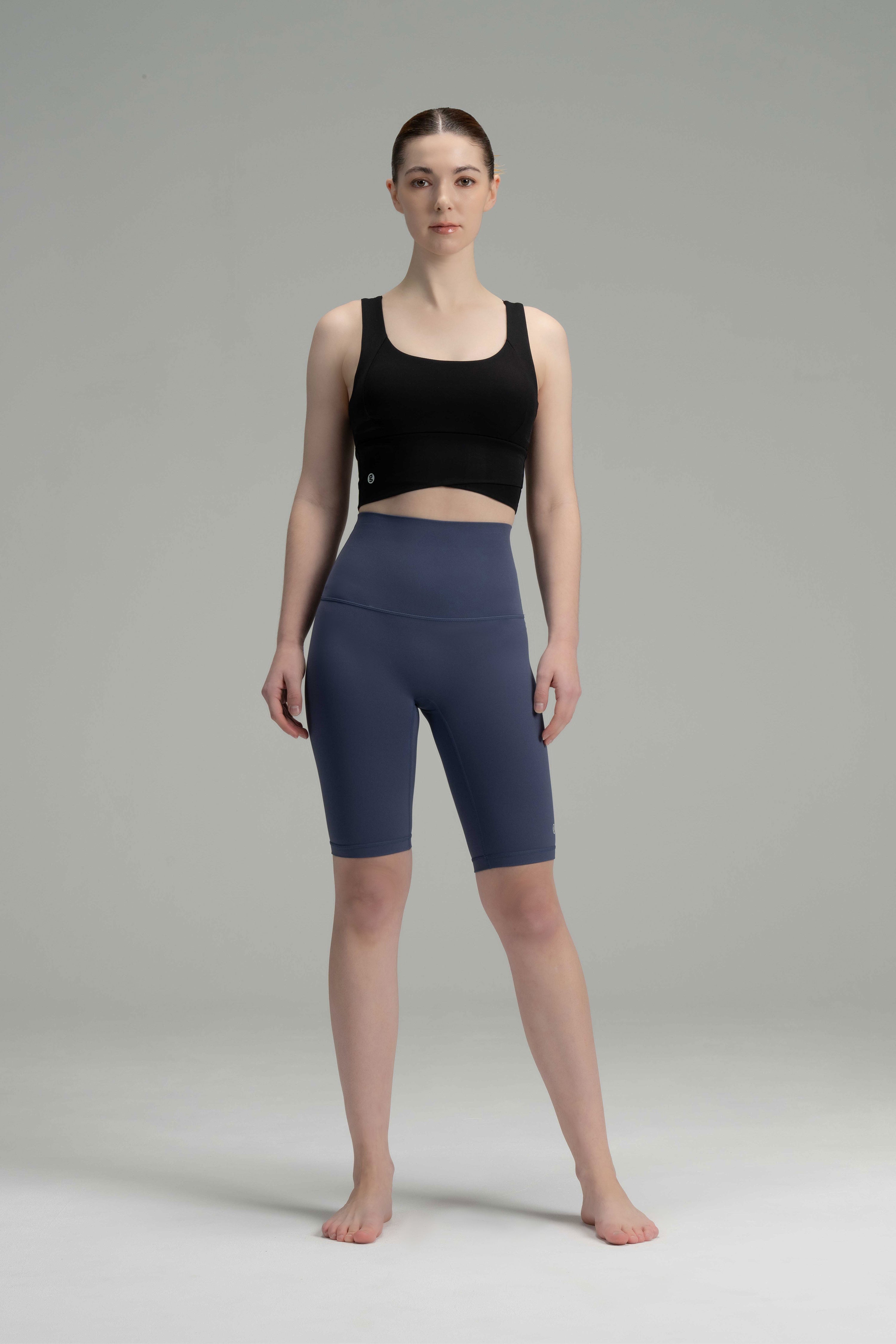 SculptFit Thigh-Length Biker Shorts